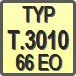 Piktogram - Typ: T.3010-66 EO
